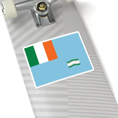 Inland Waterways Association of Ireland flag (Ireland) STICKER Vinyl Kiss-Cut Decal - The Sticker Space