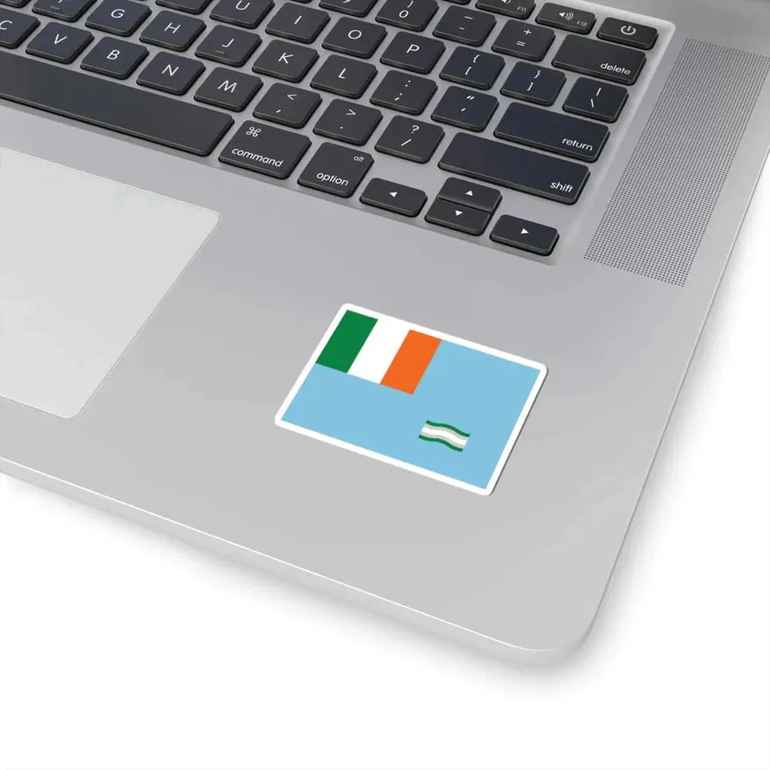 Inland Waterways Association of Ireland flag (Ireland) STICKER Vinyl Kiss-Cut Decal - The Sticker Space
