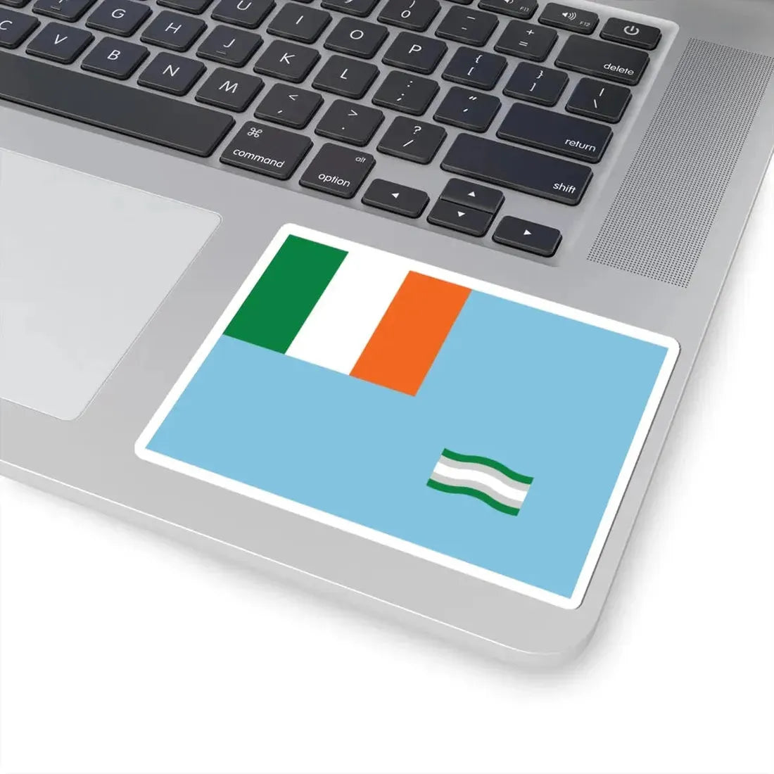 Inland Waterways Association of Ireland flag (Ireland) STICKER Vinyl Kiss-Cut Decal - The Sticker Space