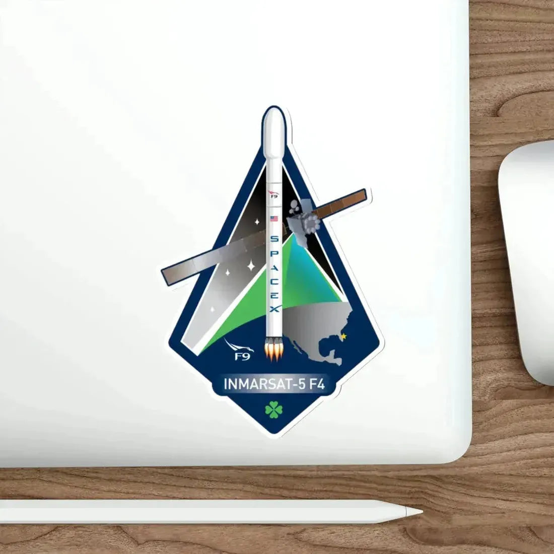 Inmarsat 5 F-4 (SpaceX) STICKER Vinyl Die-Cut Decal - The Sticker Space