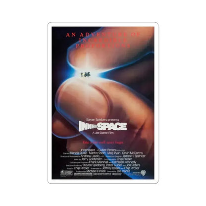 Innerspace 1987 Movie Poster - STICKER Vinyl Kiss-Cut Decal 4 Inch White - The Sticker Space