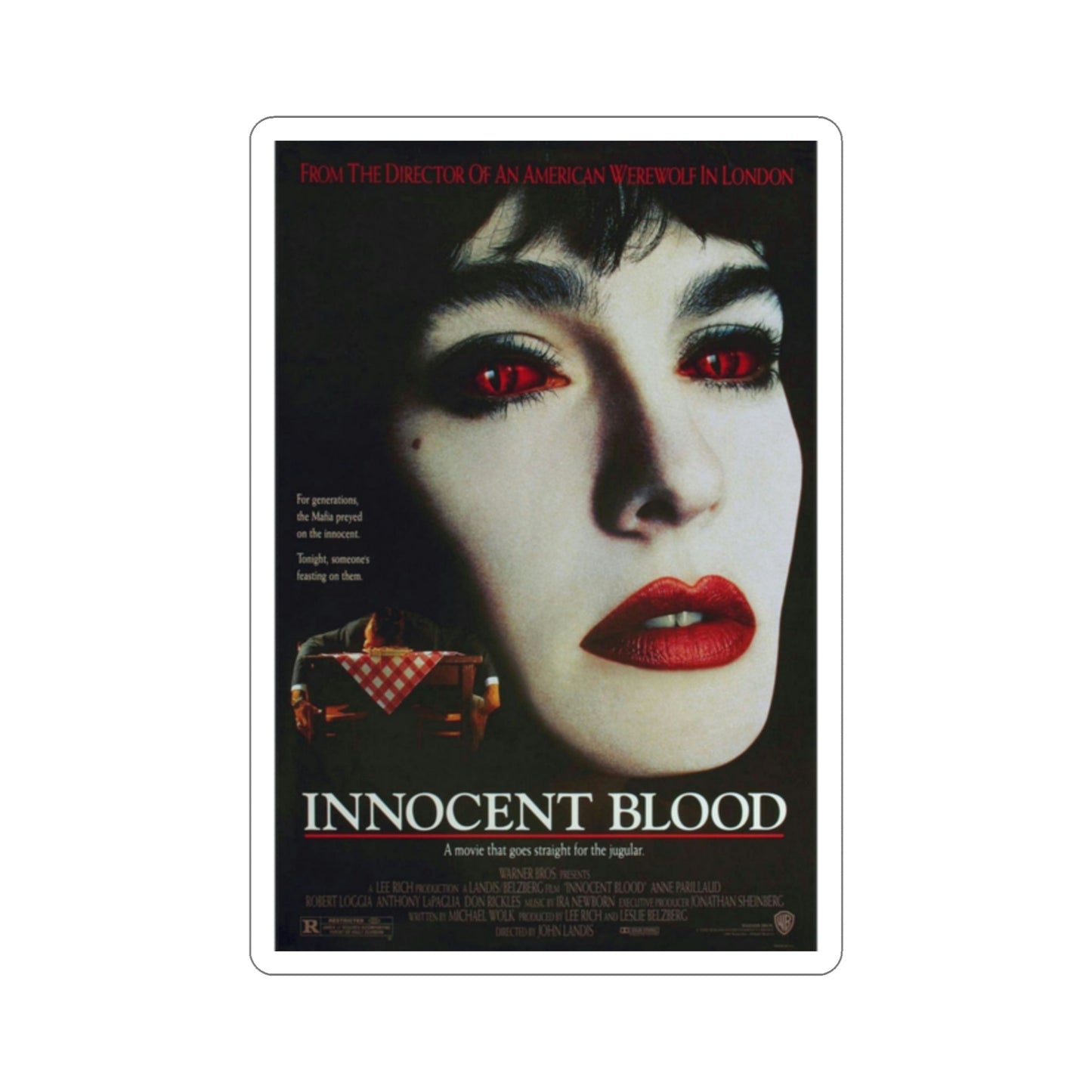 Innocent Blood 1992 Movie Poster STICKER Vinyl Die-Cut Decal-2 Inch-The Sticker Space