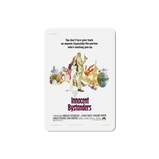 Innocent Bystanders 1972 Movie Poster Refrigerator Magnet 2 Inch - The Sticker Space
