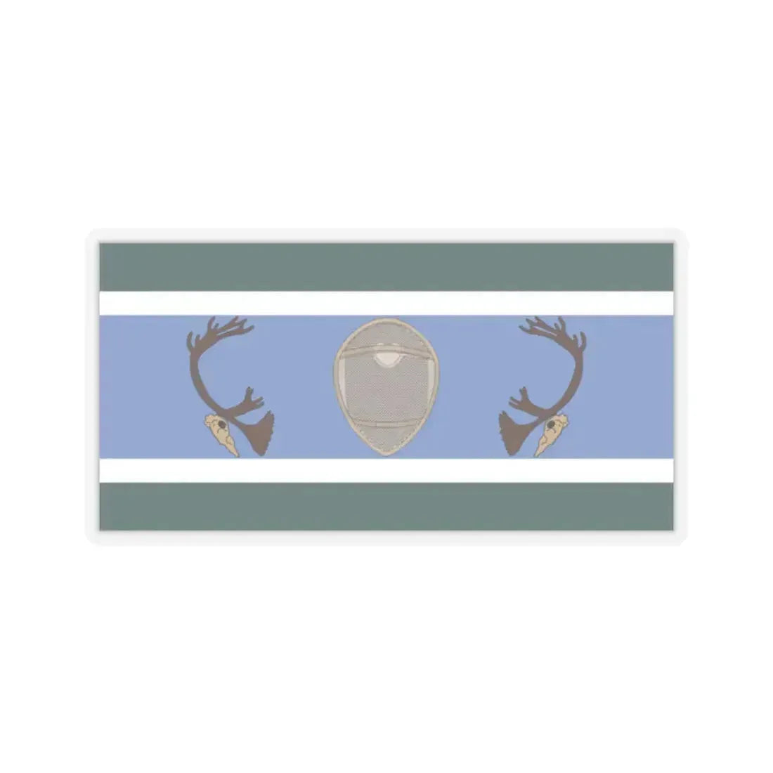 Innu Nation Flag - STICKER Vinyl Kiss-Cut Decal 2 Inch Transparent - The Sticker Space