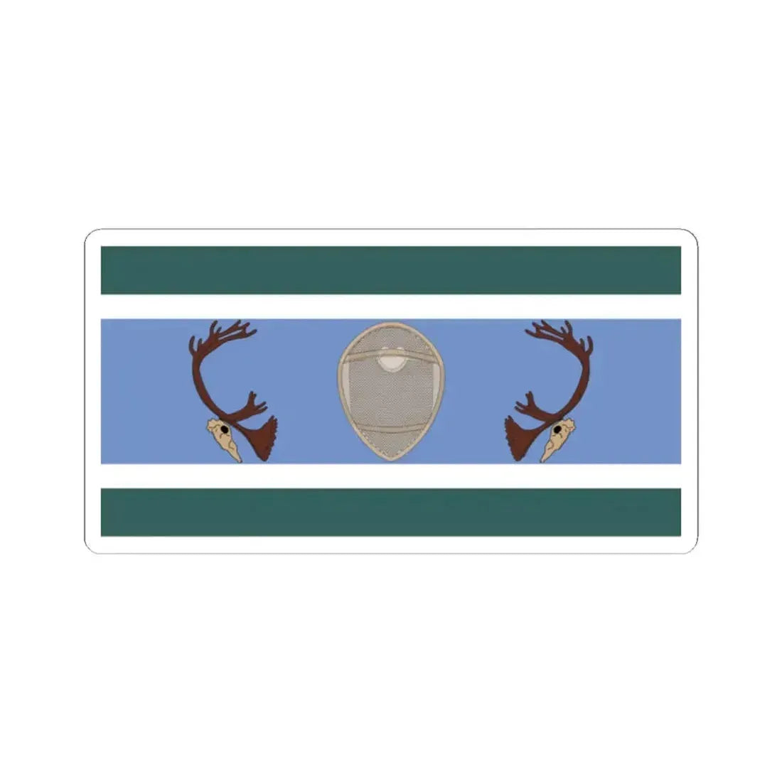 Innu Nation Flag - STICKER Vinyl Kiss-Cut Decal 2 Inch White - The Sticker Space