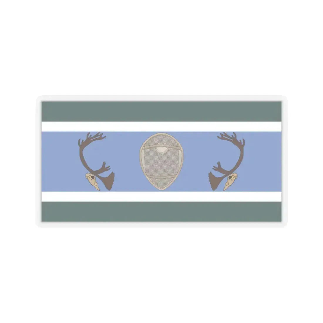 Innu Nation Flag - STICKER Vinyl Kiss-Cut Decal 3 Inch Transparent - The Sticker Space