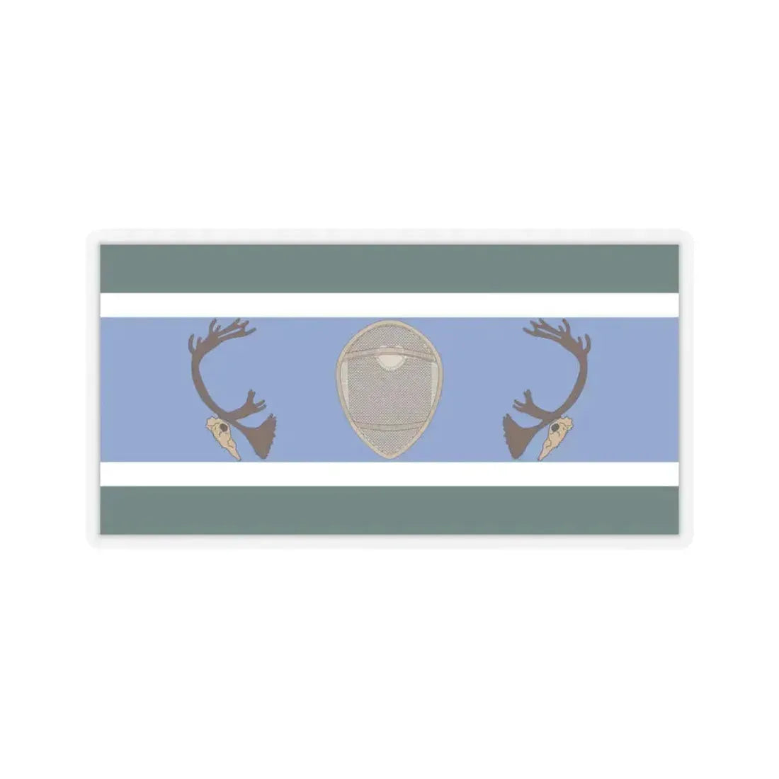 Innu Nation Flag - STICKER Vinyl Kiss-Cut Decal 4 Inch Transparent - The Sticker Space