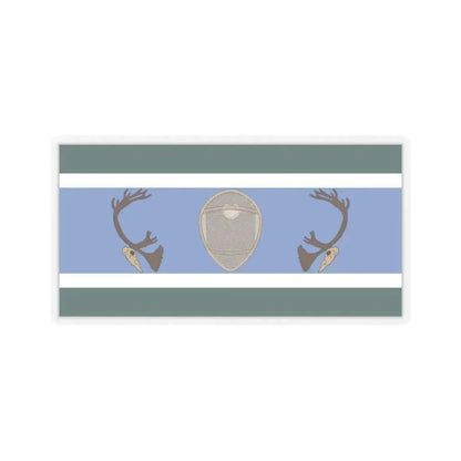 Innu Nation Flag - STICKER Vinyl Kiss-Cut Decal 4 Inch Transparent - The Sticker Space