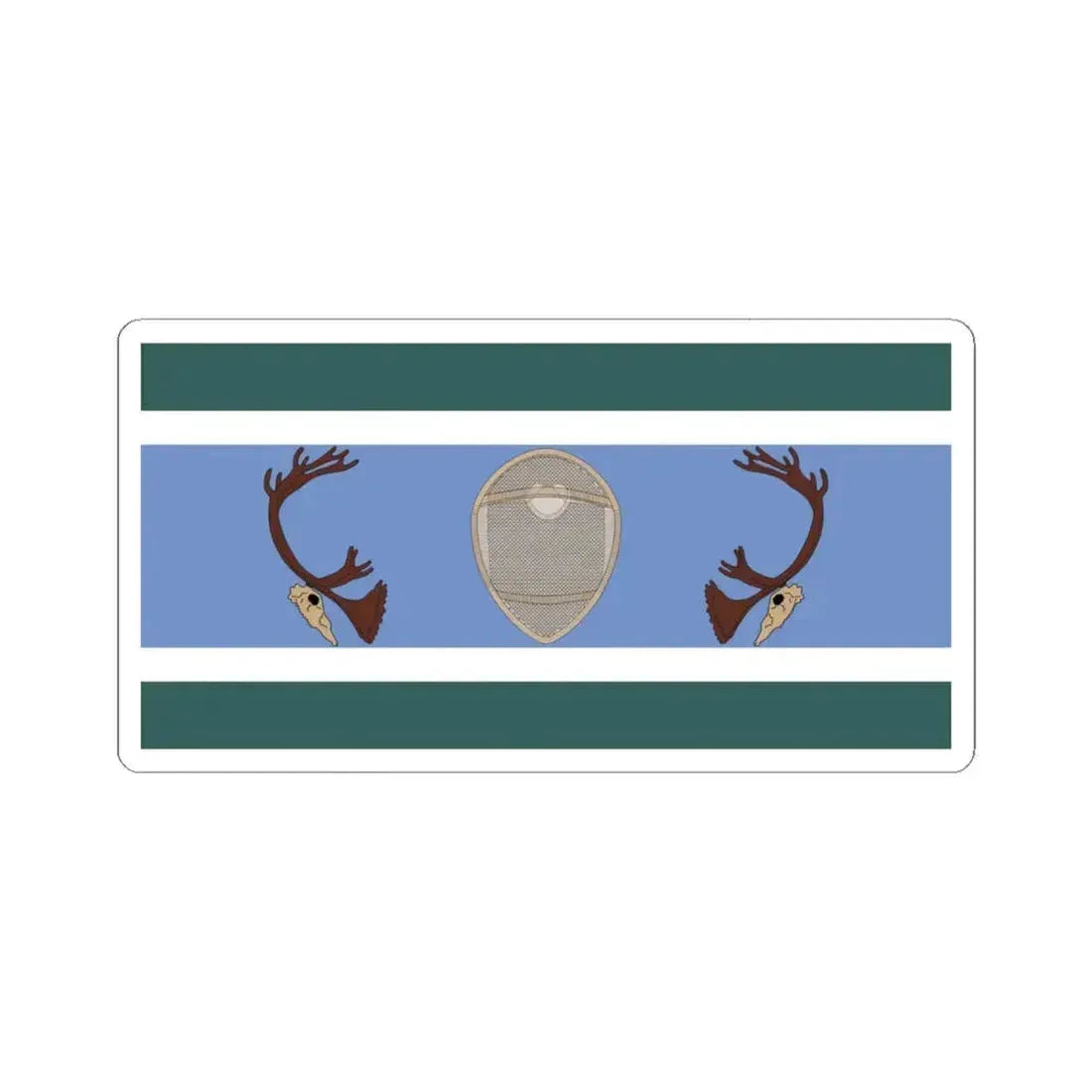 Innu Nation Flag - STICKER Vinyl Kiss-Cut Decal 4 Inch White - The Sticker Space