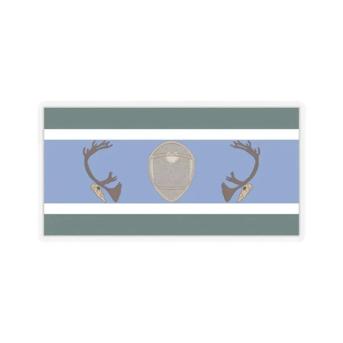 Innu Nation Flag - STICKER Vinyl Kiss-Cut Decal 6 Inch Transparent - The Sticker Space