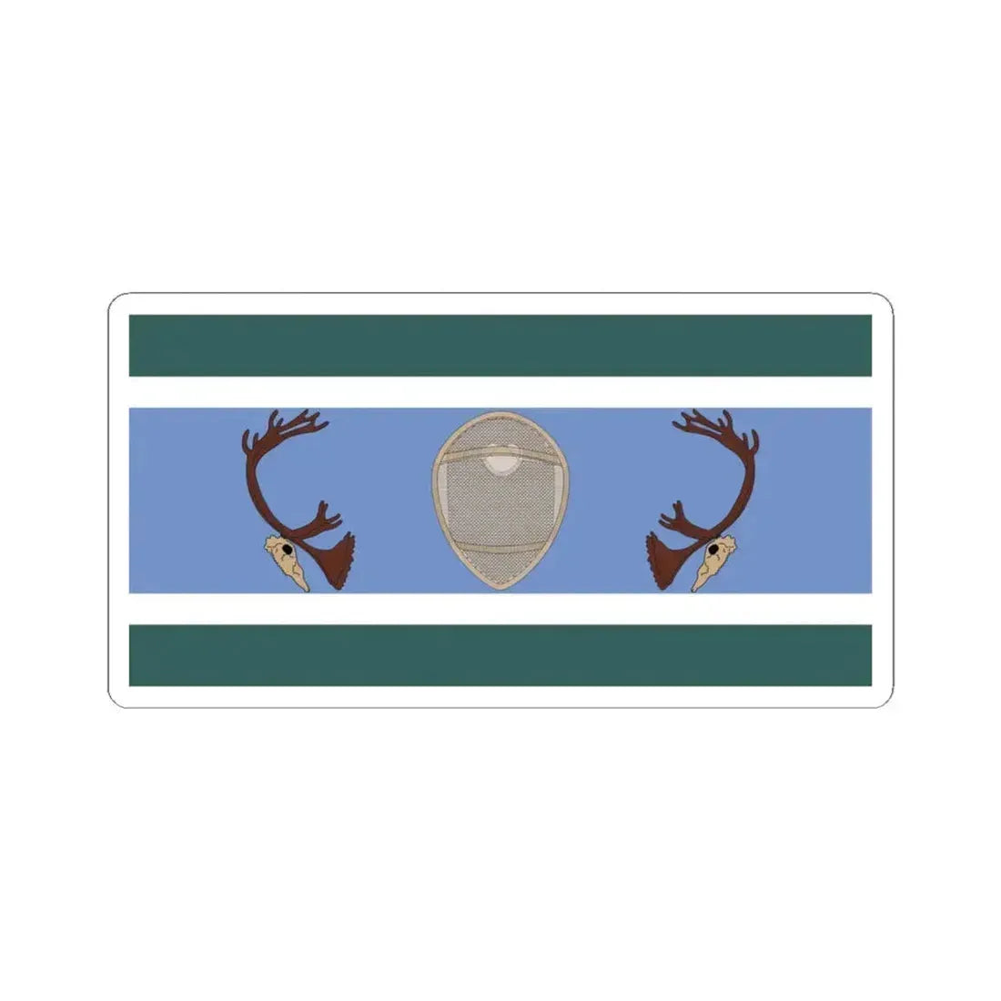 Innu Nation Flag - STICKER Vinyl Kiss-Cut Decal 6 Inch White - The Sticker Space