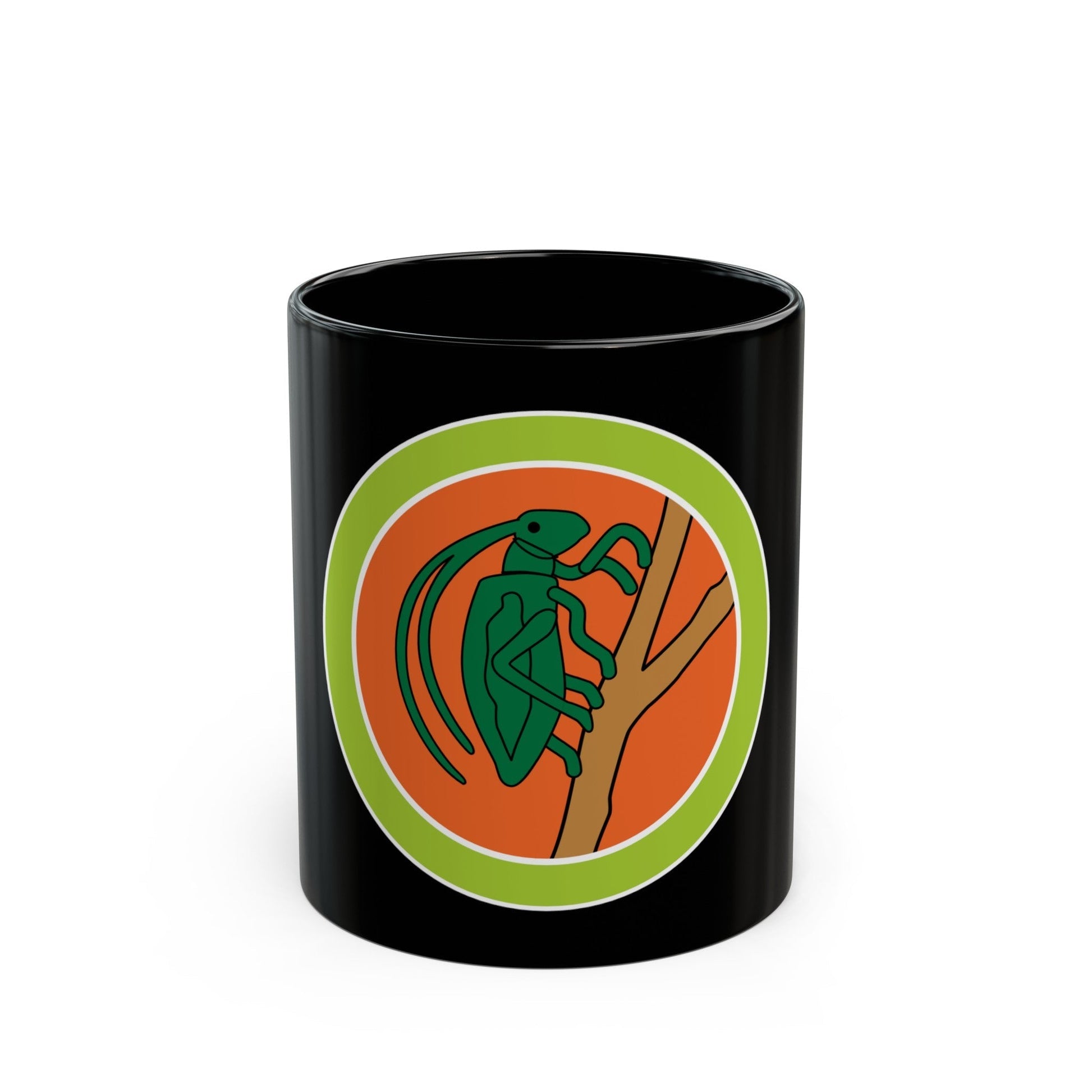 Insect Study (Boy Scout Merit Badge) Black Coffee Mug-11oz-The Sticker Space