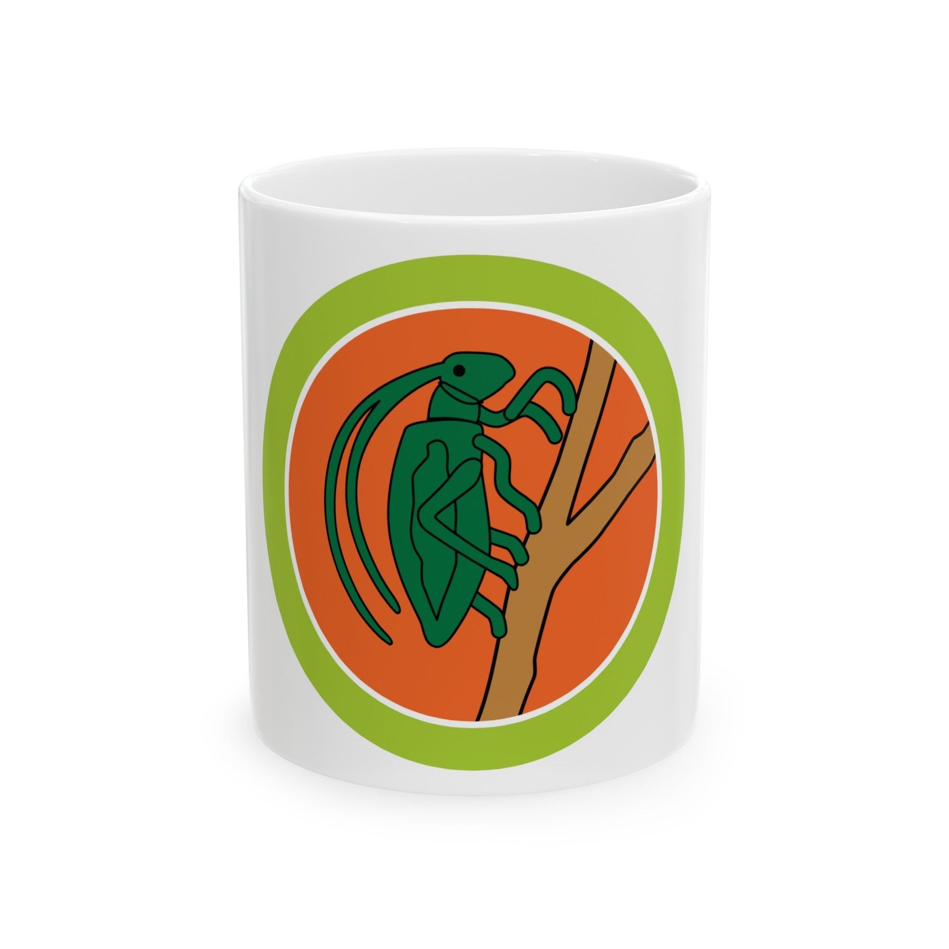 Insect Study (Boy Scout Merit Badge) White Coffee Mug-11oz-The Sticker Space