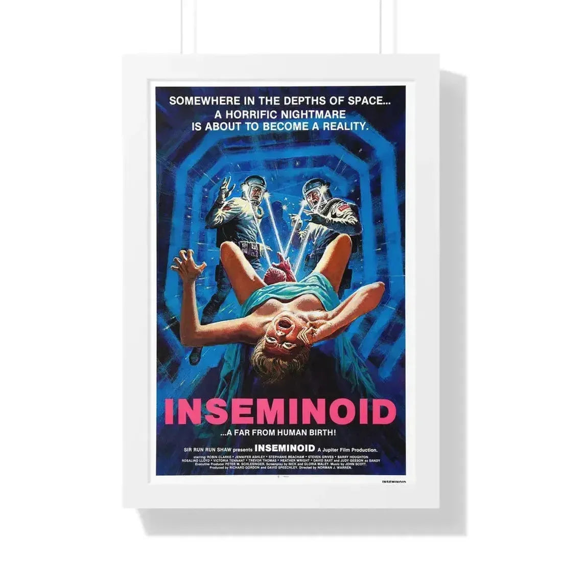 INSEMINOID 1981 - Framed Movie Poster 16″ x 24″ White - The Sticker Space