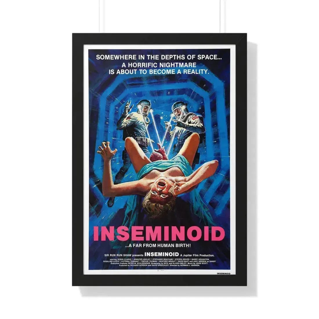 INSEMINOID 1981 - Framed Movie Poster 20" x 30" Black - The Sticker Space
