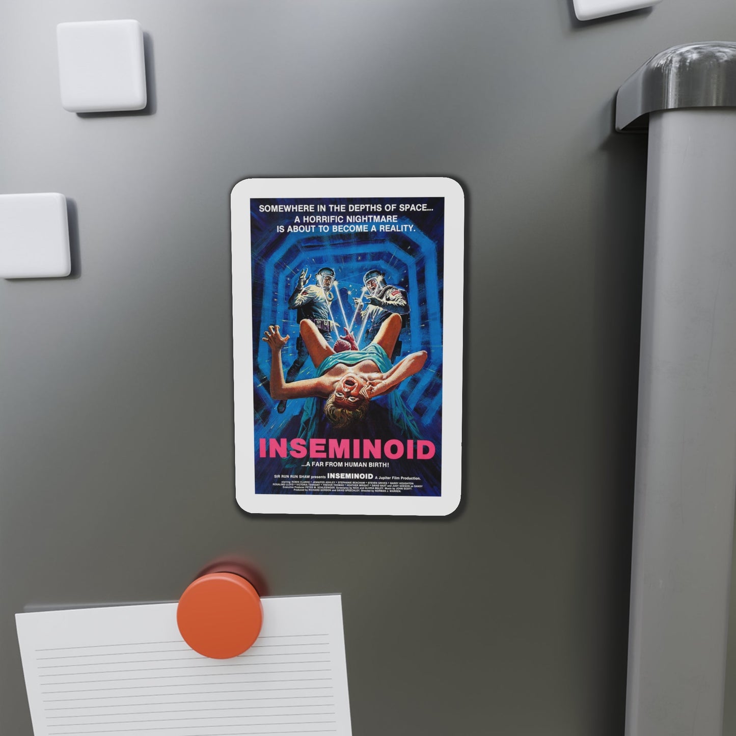 Inseminoid 1982 Movie Poster Die-Cut Magnet-The Sticker Space