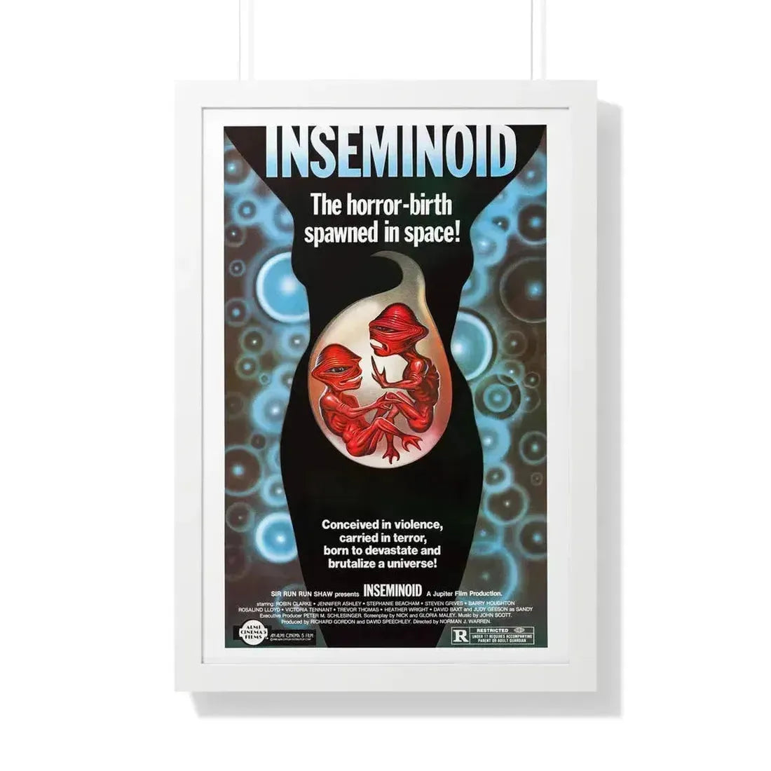 INSEMINOID (2) 1981 - Framed Movie Poster 20" x 30" White - The Sticker Space
