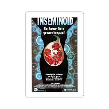 INSEMINOID (2) 1981 Movie Poster - STICKER Vinyl Kiss-Cut Decal 6 Inch White - The Sticker Space