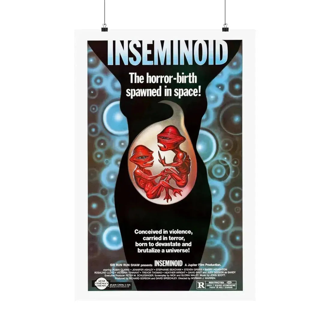 INSEMINOID (2) 1981 - Paper Movie Poster 20″ x 30″ Matte - The Sticker Space