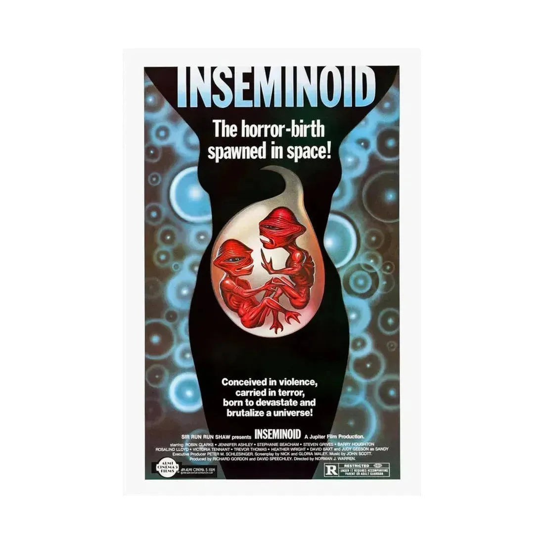 INSEMINOID (2) 1981 - Paper Movie Poster - The Sticker Space