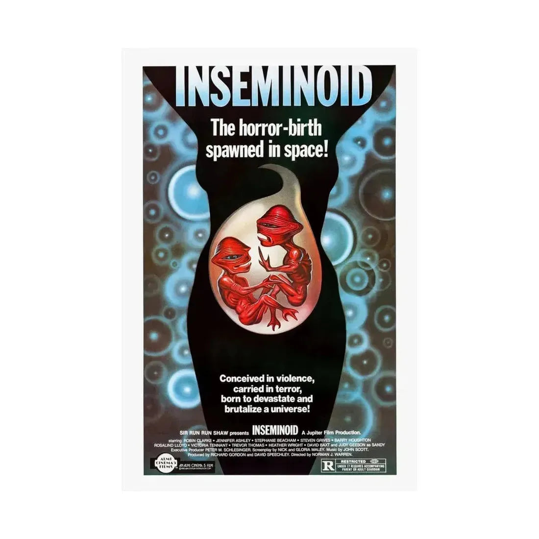 INSEMINOID (2) 1981 - Paper Movie Poster - The Sticker Space