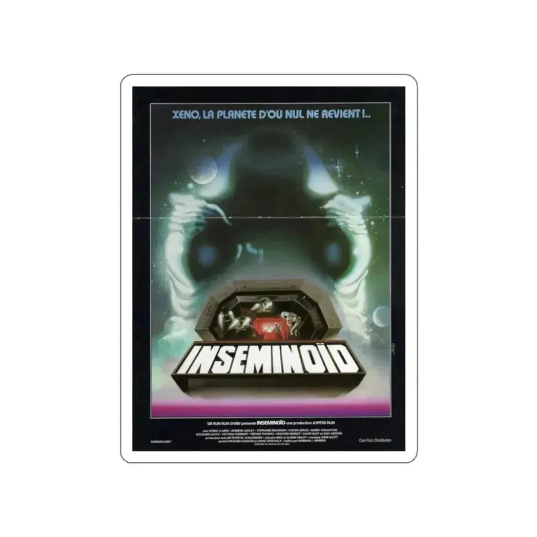 INSEMINOID (FRENCH) 1981 Movie Poster STICKER Vinyl Die-Cut Decal 2 Inch - The Sticker Space
