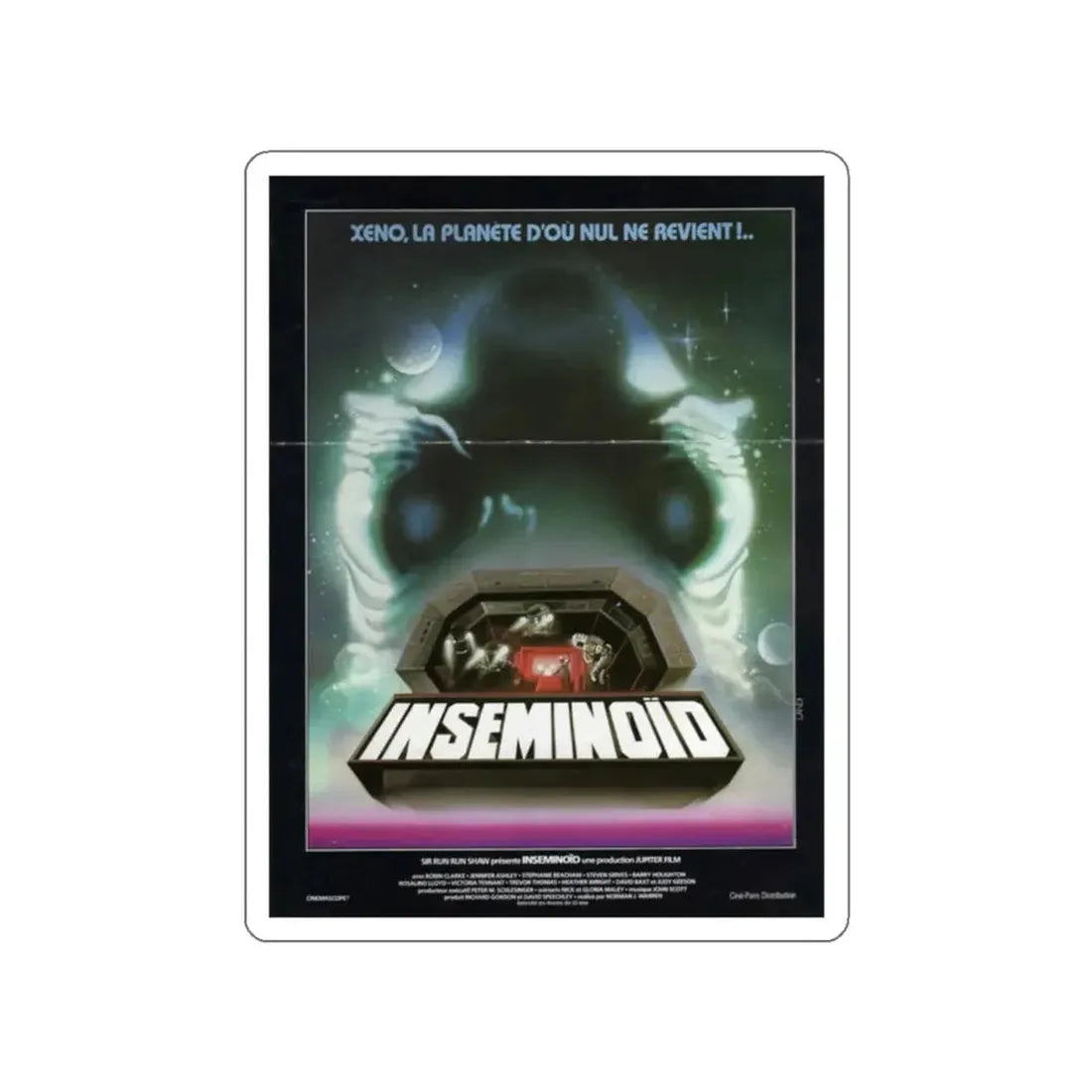 INSEMINOID (FRENCH) 1981 Movie Poster STICKER Vinyl Die-Cut Decal - The Sticker Space