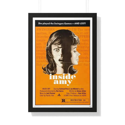 INSIDE AMY (SUPER SWINGING PLAYMATES) 1974 - Framed Movie Poster - The Sticker Space