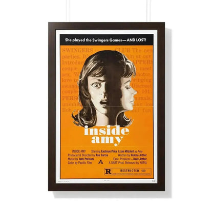 INSIDE AMY (SUPER SWINGING PLAYMATES) 1974 - Framed Movie Poster - The Sticker Space