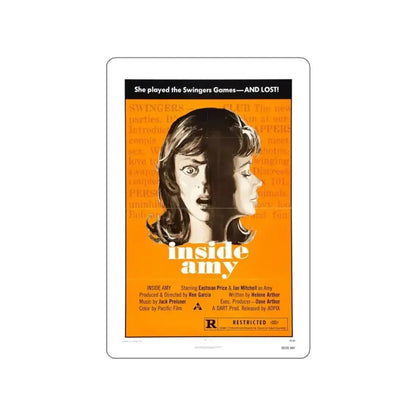 INSIDE AMY (SUPER SWINGING PLAYMATES) 1974 Movie Poster STICKER Vinyl Die-Cut Decal 6 Inch - The Sticker Space