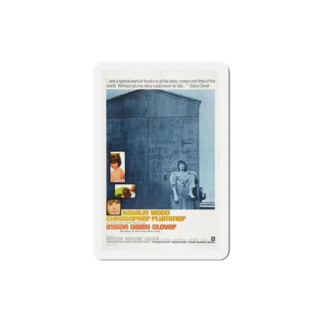 Inside Daisy Clover 1965 Movie Poster Refrigerator Magnet - The Sticker Space