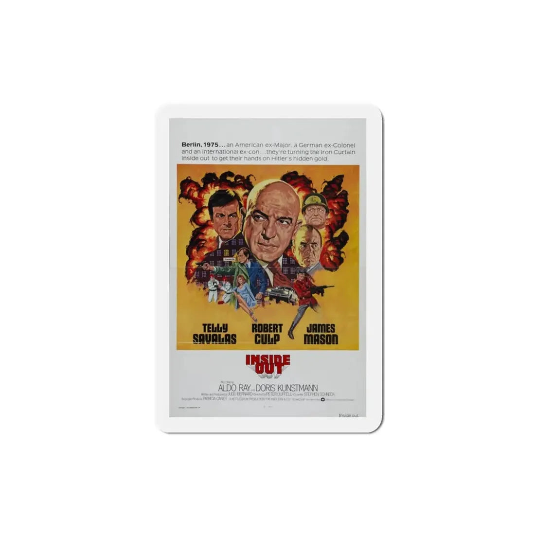 Inside Out 1975 Movie Poster Refrigerator Magnet - The Sticker Space