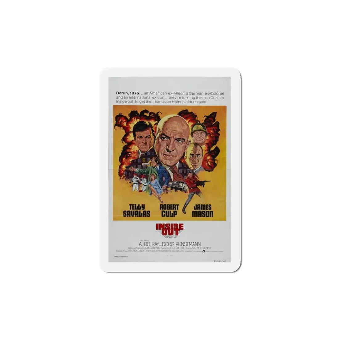 Inside Out 1975 Movie Poster Refrigerator Magnet - The Sticker Space