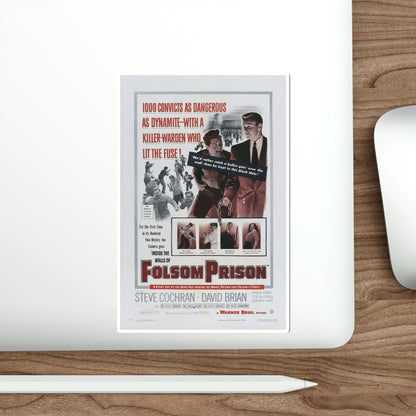 Inside the Walls of Folsom Prison 1951 Movie Poster STICKER Vinyl Die-Cut Decal-The Sticker Space