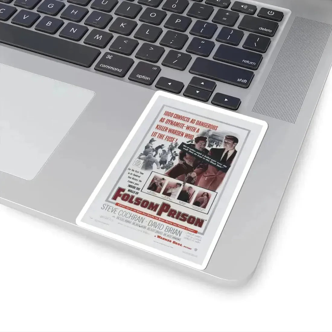 Inside the Walls of Folsom Prison 1951 Movie Poster - STICKER Vinyl Kiss-Cut Decal - The Sticker Space