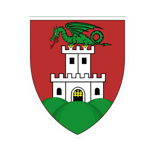 Insigne Aemonae (Slovenia) (Coat of Arms) STICKER Vinyl Kiss-Cut Decal 2 Inch White - The Sticker Space