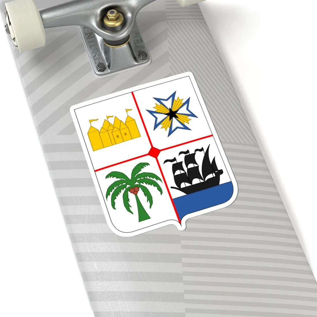 Insigne Benini (Benin) (Coat of Arms) STICKER Vinyl Kiss-Cut Decal - The Sticker Space