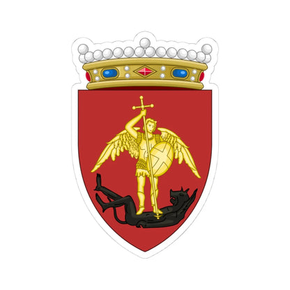 Insigne Bruxellarum coronatum (Belgium) (Coat of Arms) STICKER Vinyl Kiss-Cut Decal 4 Inch White - The Sticker Space