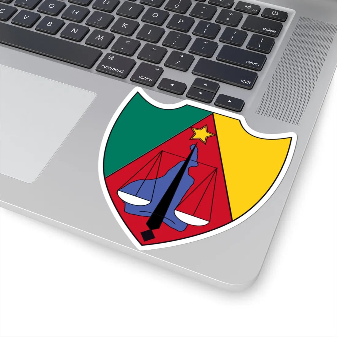 Insigne Cammaruniae (Cameroon) (Coat of Arms) STICKER Vinyl Kiss-Cut Decal - The Sticker Space