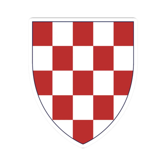 Insigne Croaticum (Croatia) (Coat of Arms) STICKER Vinyl Kiss-Cut Decal 2 Inch White - The Sticker Space