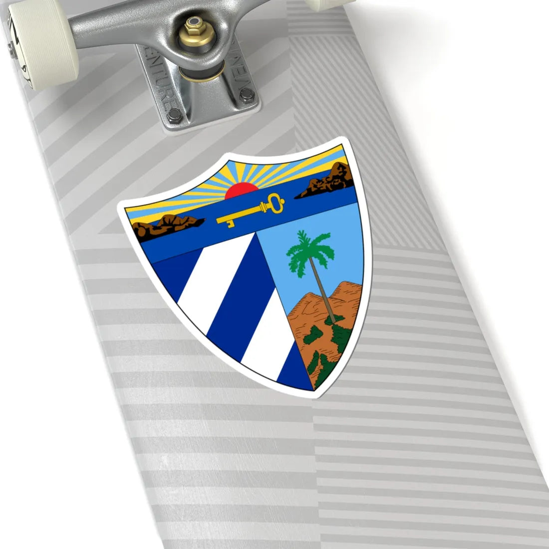 Insigne Cubicum (Cuba) (Coat of Arms) STICKER Vinyl Kiss-Cut Decal - The Sticker Space