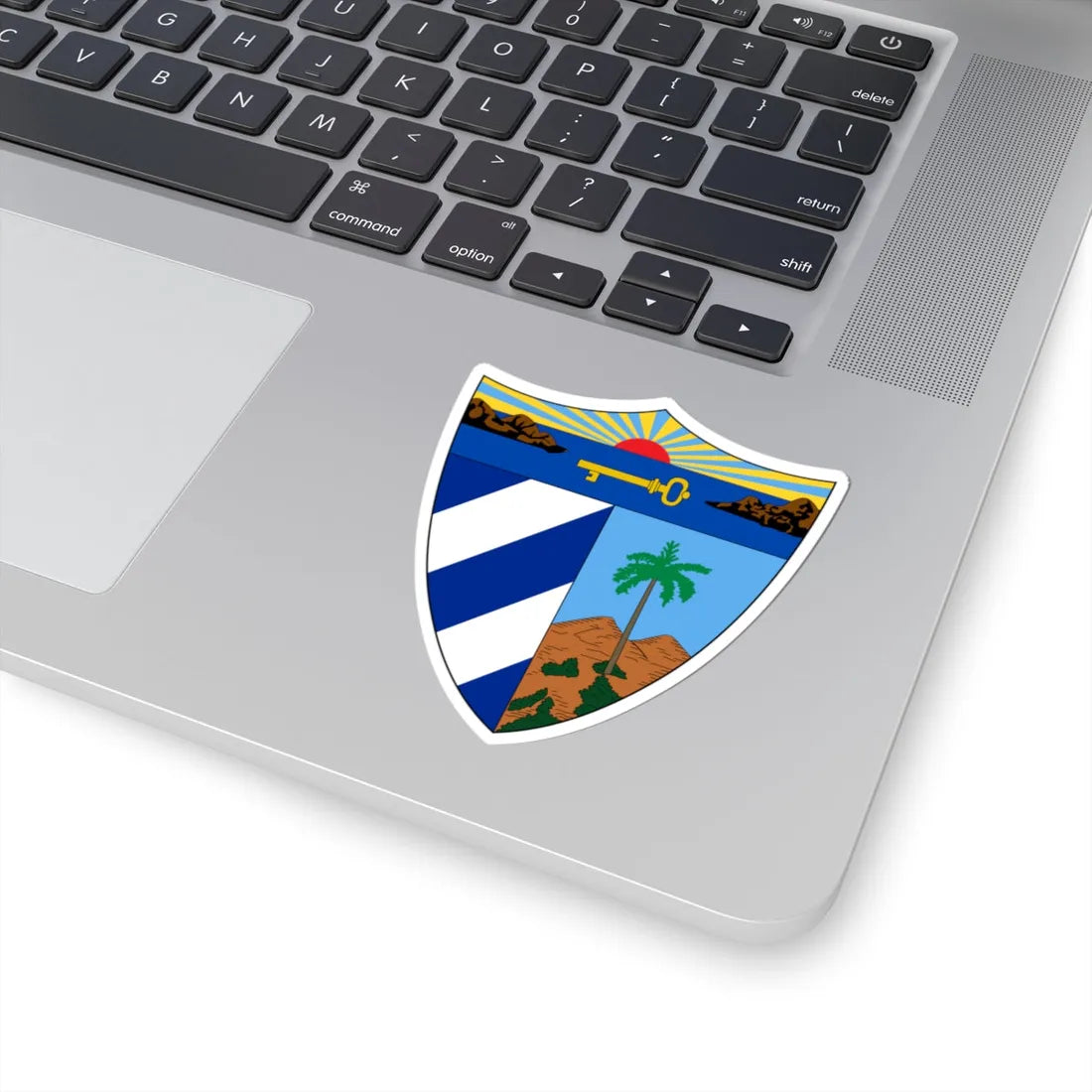 Insigne Cubicum (Cuba) (Coat of Arms) STICKER Vinyl Kiss-Cut Decal - The Sticker Space
