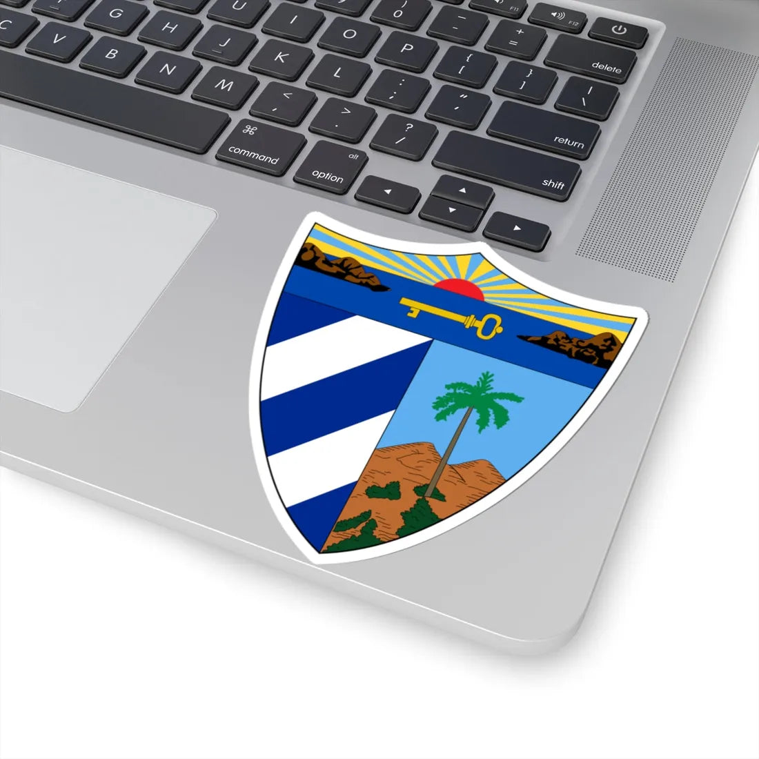 Insigne Cubicum (Cuba) (Coat of Arms) STICKER Vinyl Kiss-Cut Decal - The Sticker Space