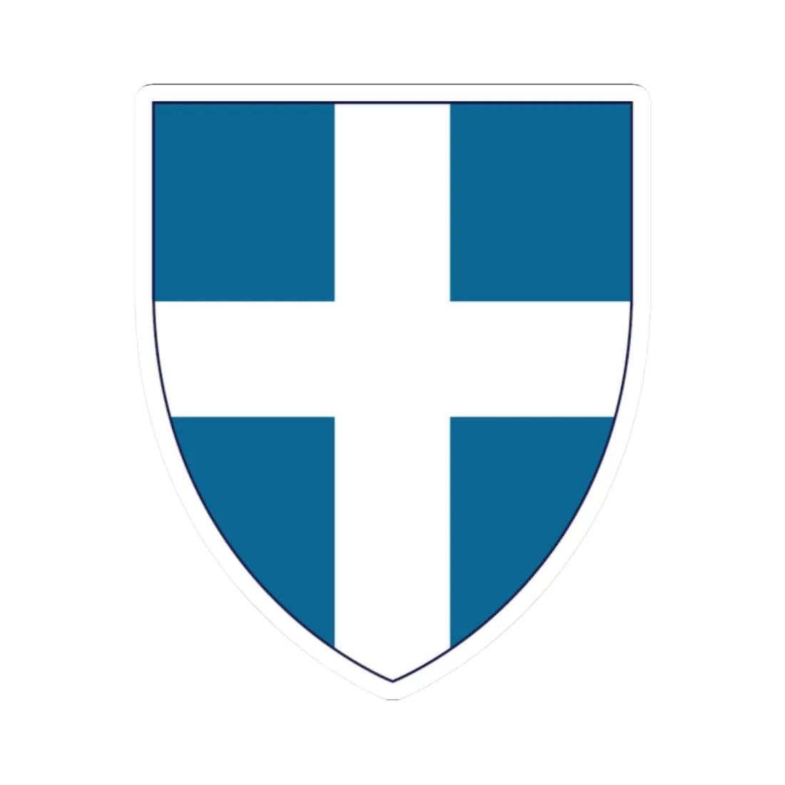 Insigne Graecum (Greece) (Coat of Arms) STICKER Vinyl Kiss-Cut Decal 2 Inch White - The Sticker Space