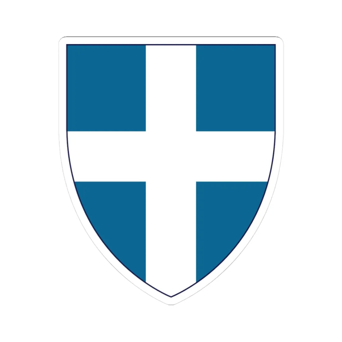 Insigne Graecum (Greece) (Coat of Arms) STICKER Vinyl Kiss-Cut Decal 3 Inch White - The Sticker Space