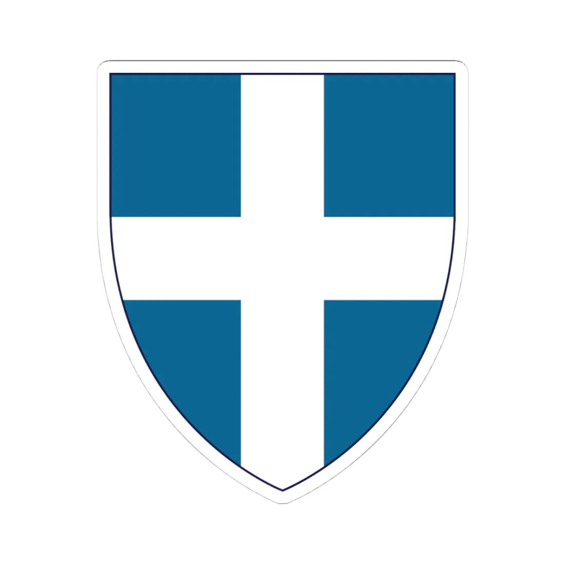 Insigne Graecum (Greece) (Coat of Arms) STICKER Vinyl Kiss-Cut Decal 4 Inch White - The Sticker Space