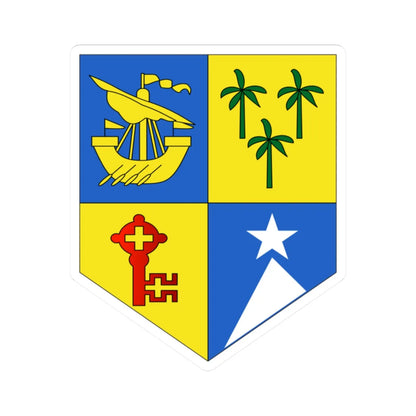 Insigne Mauritiae (Mauritius) (Coat of Arms) STICKER Vinyl Kiss-Cut Decal 2 Inch White - The Sticker Space