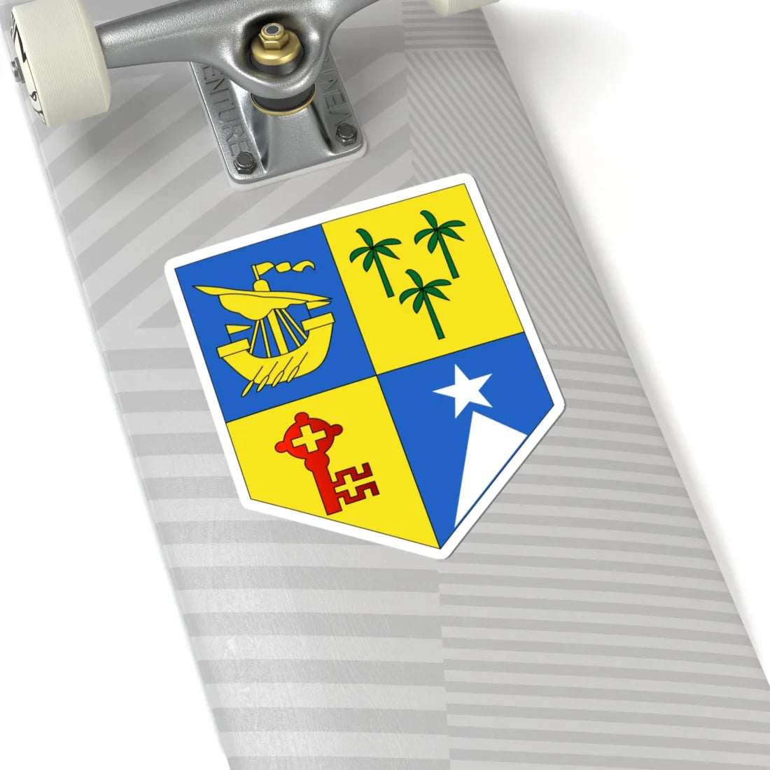 Insigne Mauritiae (Mauritius) (Coat of Arms) STICKER Vinyl Kiss-Cut Decal - The Sticker Space