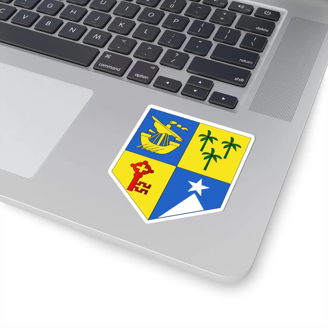 Insigne Mauritiae (Mauritius) (Coat of Arms) STICKER Vinyl Kiss-Cut Decal - The Sticker Space