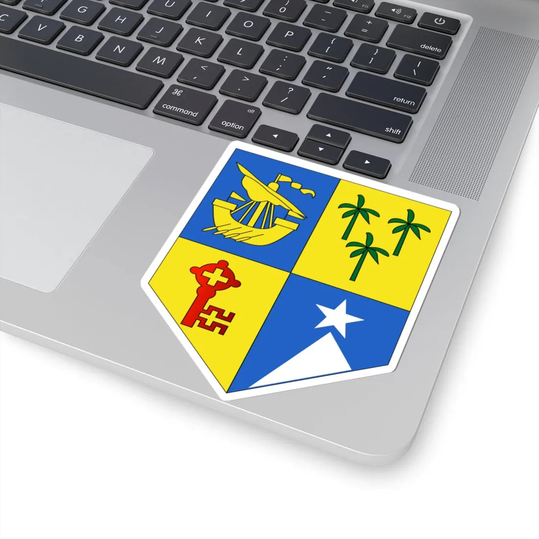 Insigne Mauritiae (Mauritius) (Coat of Arms) STICKER Vinyl Kiss-Cut Decal - The Sticker Space